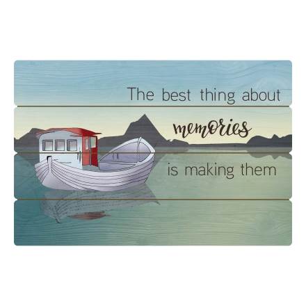 Goebel Scandic Home Fishing Boat Wandbild