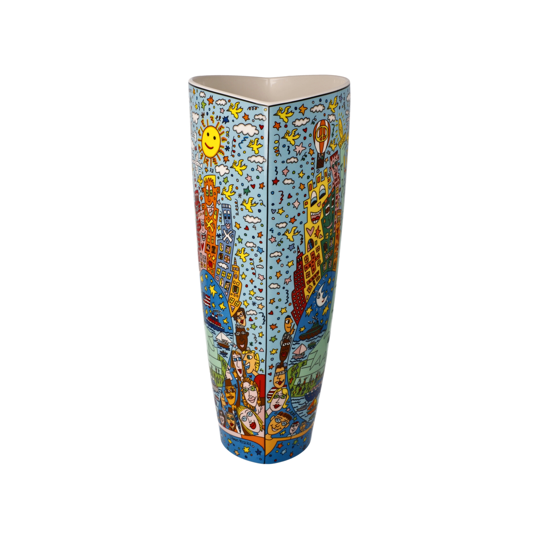 Goebel Pop Art James Rizzi Vase The Big Apple on Liberty – Bild 5