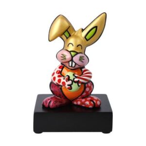Goebel Pop Art Romero Britto Figur Orange Rabbit 14
