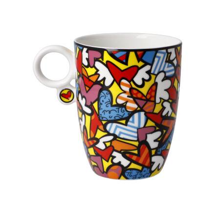 Goebel Pop Art Romero Britto Künstlertasse All We Need is Love – Bild 3