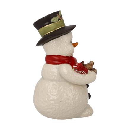 Figur Schneemann Zwitscherndes Vogelpaar – Bild 4