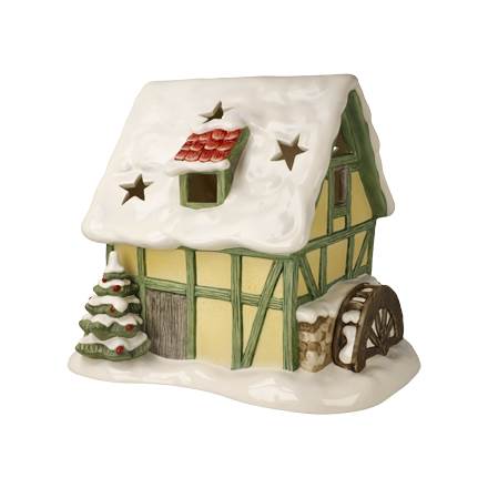 Verschneite Wassermühle