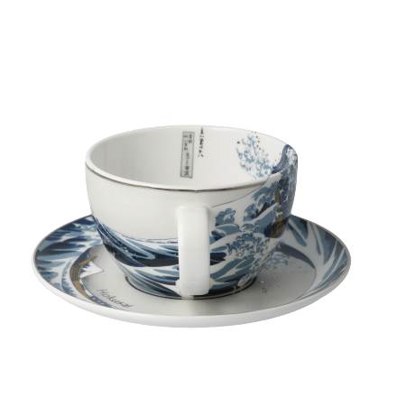 Katsushika Hokusai Tee-/Cappucino Tasse Die Welle – Bild 2