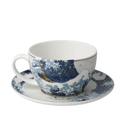 Katsushika Hokusai Tee-/Cappucino Tasse Die Welle – Bild 3