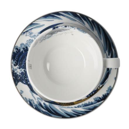 Katsushika Hokusai Tee-/Cappucino Tasse Die Welle – Bild 5