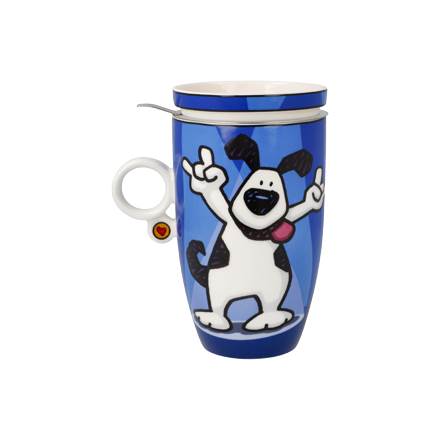 Goebel Pop Art Ed Heck Teetasse mit Deckel und Sieb Rock On – Bild 3