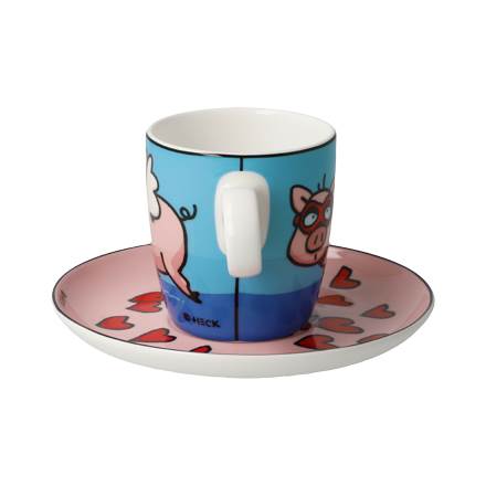 Goebel Pop Art Ed Heck Espressotasse When Pigs Fly – Bild 2