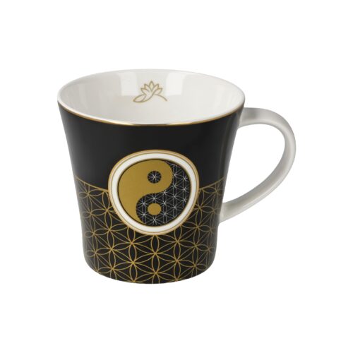 Goebel Lotus Coffee-/Tea Mug Yin Yang Schwarz