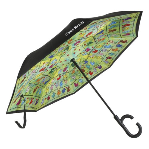 Goebel Pop Art James Rizzi Upside-Down Schirm Birds on a Love Wire