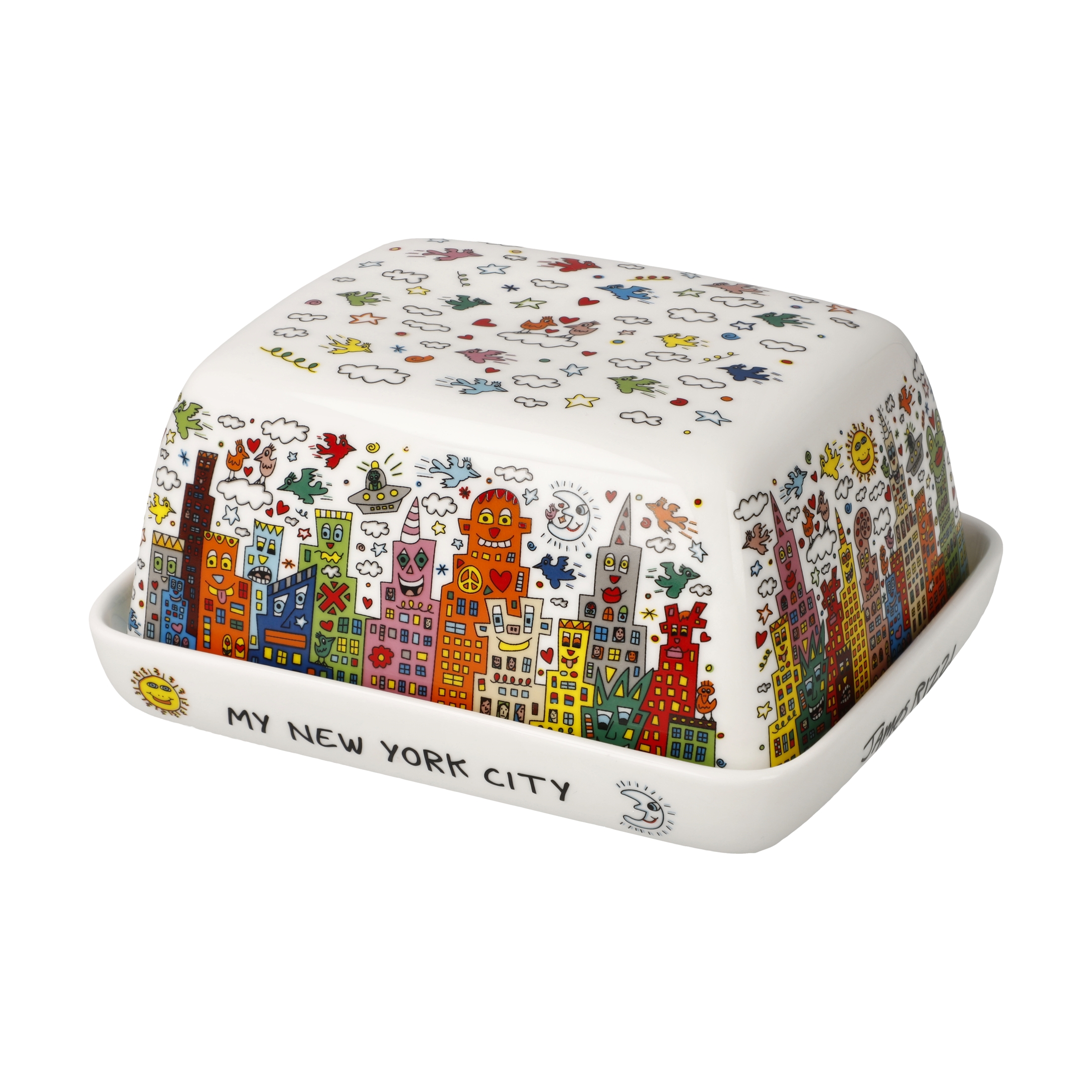 Goebel Pop Art James Rizzi Butterdose My New York City