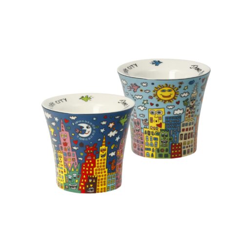 Goebel Pop Art James Rizzi Eierbecher My New York City Set 2 Stück