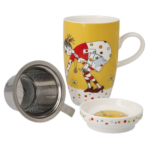 Goebel Barbara Freundlieb Teetasse mit Deckel und Sieb Kleine Dinge