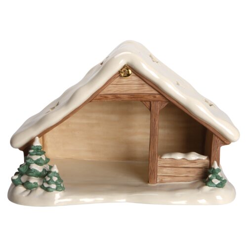 Krippenstall mit Schnee