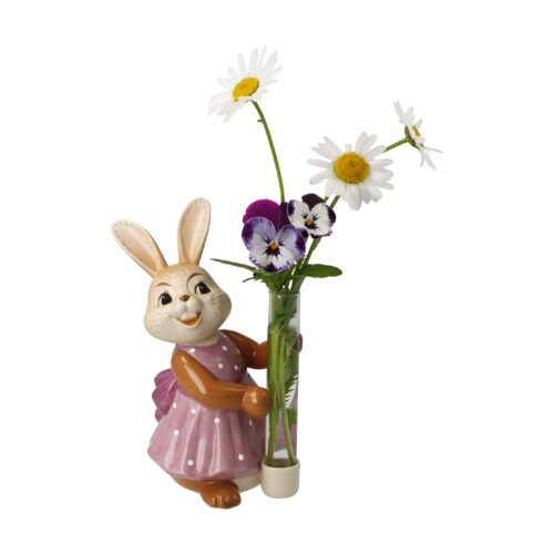 Goebel Hasenmädchen mit Vase Lass Blumen sprechen!