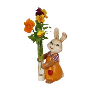 Hase mit Vase Blütentraum