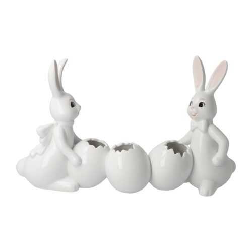 Hase mit Vase Snow White -Spring Feelings