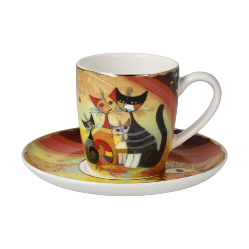 Goebel Rosina Wachtmeister Espressotasse Gatti in autunno