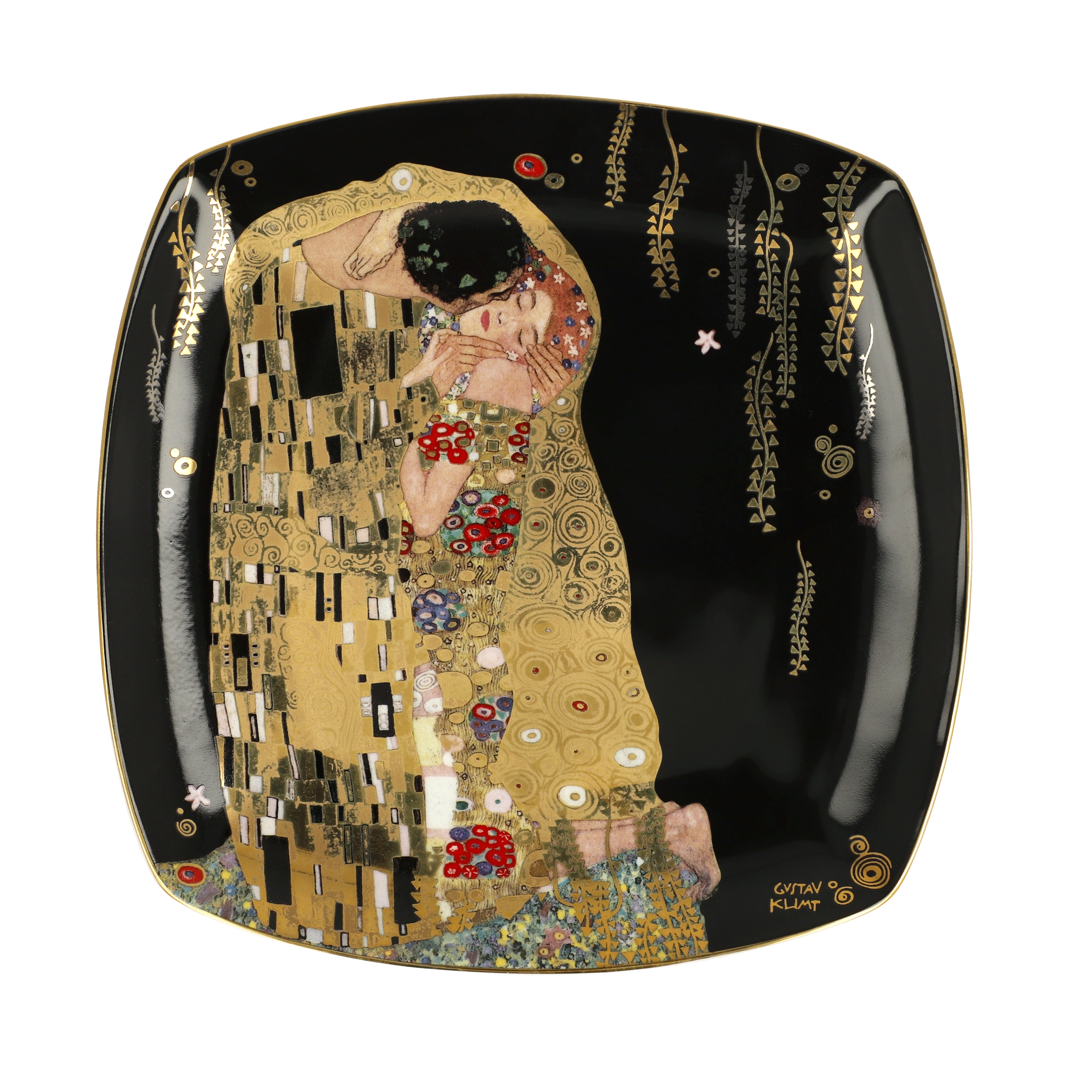 Gustav Klimt Teller Der Kuss