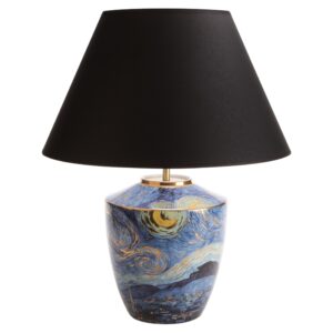 Vincent van Gogh Tischlampe Sternennacht (schwarz)