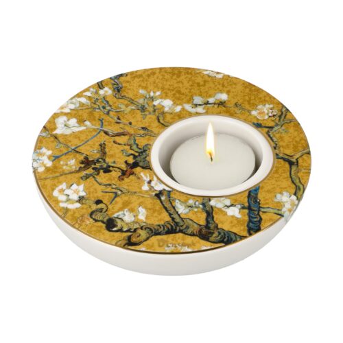 Goebel Vincent van Gogh Kerzenhalter Mandelbaum Gold