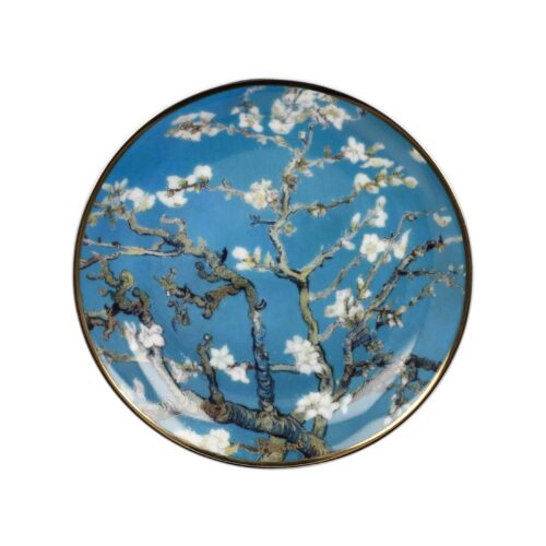 Goebel Vincent van Gogh Miniteller Mandelbaum blau Set
