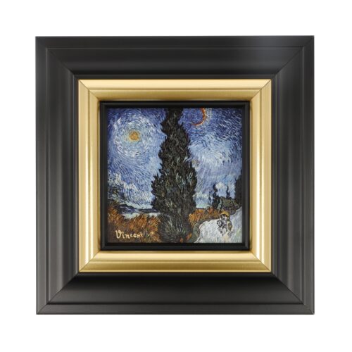 Goebel Vincent van Gogh Wandbild Landstrasse bei Nacht