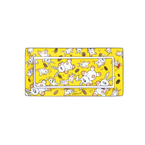 Goebel Pop Art Mauro Bergonzoli Schale Magic Bunny Gold