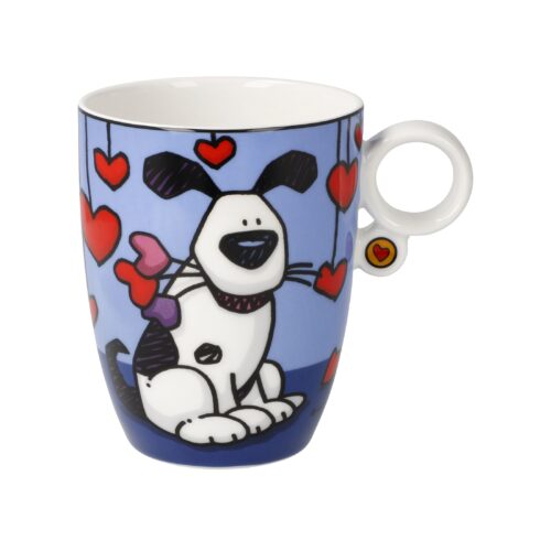 Goebel Pop Art Ed Heck Künstlertasse Love Dog