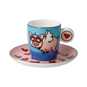 Goebel Pop Art Ed Heck Espressotasse When Pigs Fly