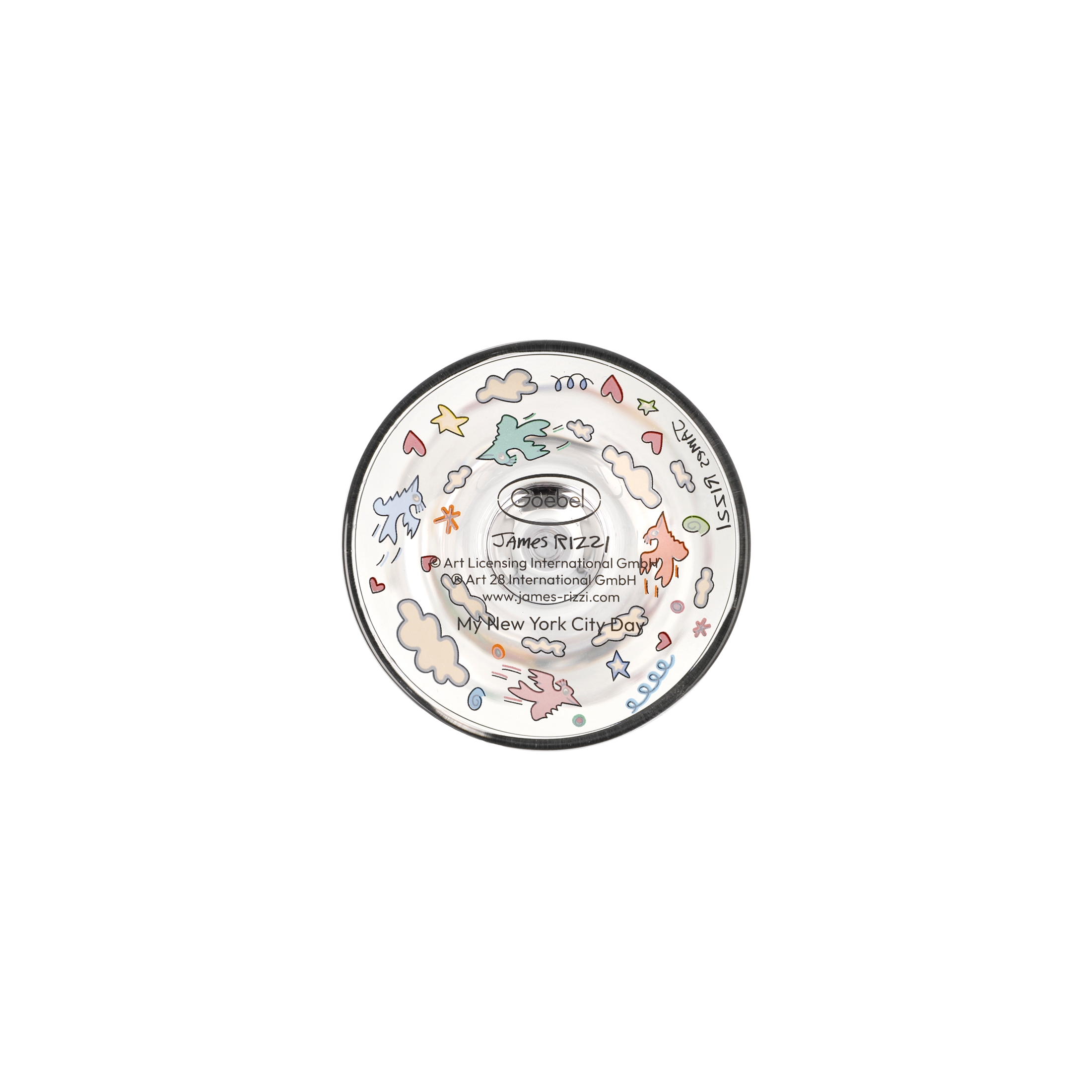 Goebel Pop Art James Rizzi Sektglas My NYC Day – Bild 4
