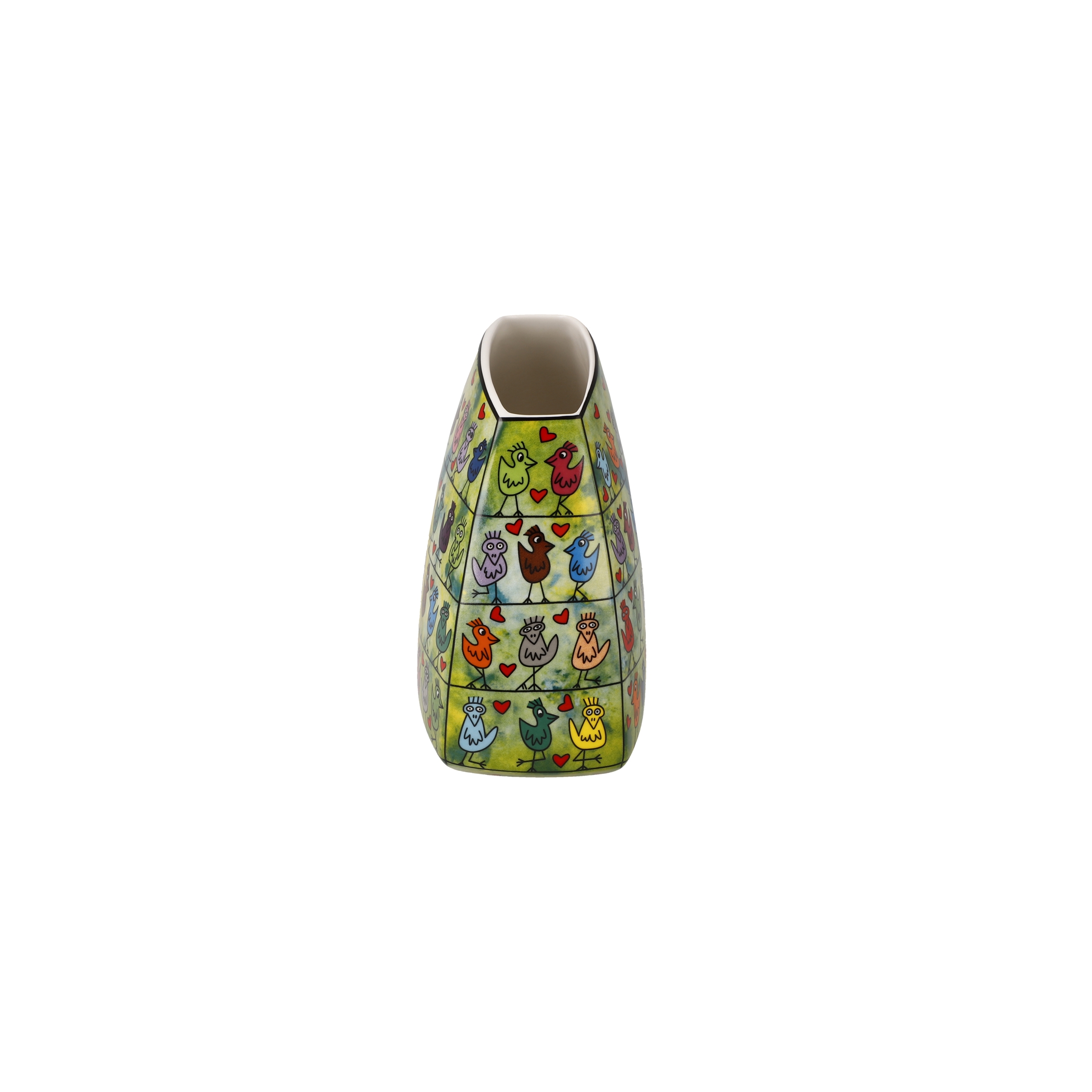 Goebel Pop Art James Rizzi Vase Birds on a Love Wire – Bild 3