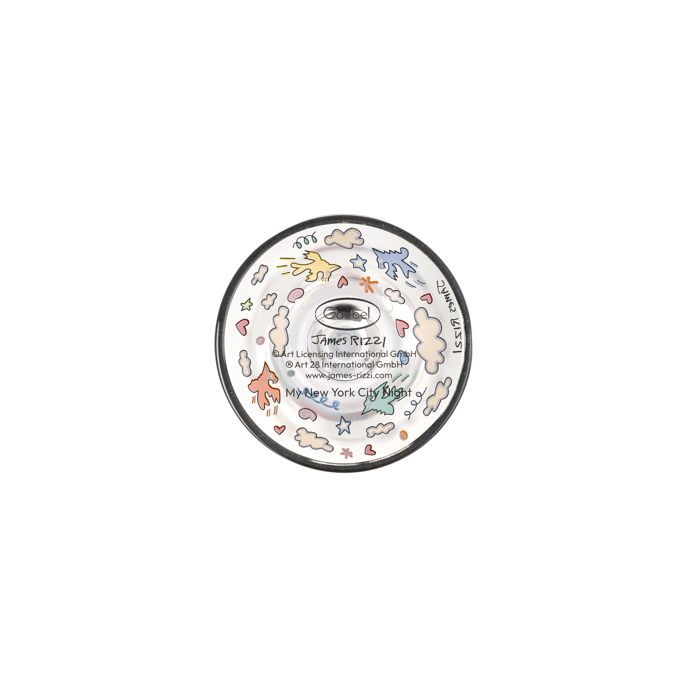 Goebel Pop Art James Rizzi Sektglas My NYC Night 26 – Bild 4