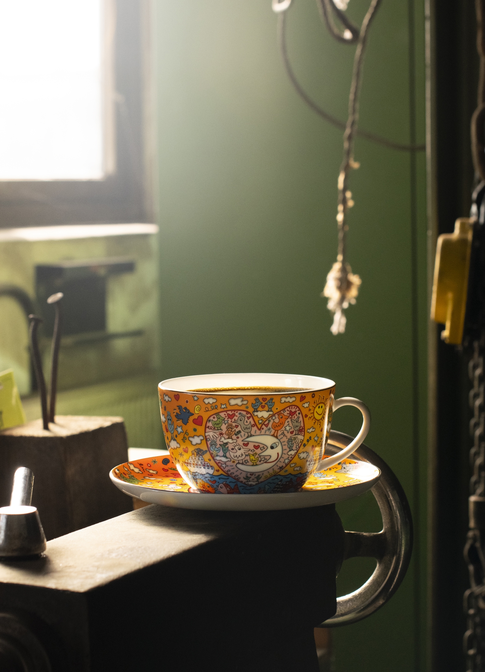 Goebel Pop Art James Rizzi Tee-/ Cappuccinotasse Romance of the Sea – Bild 8