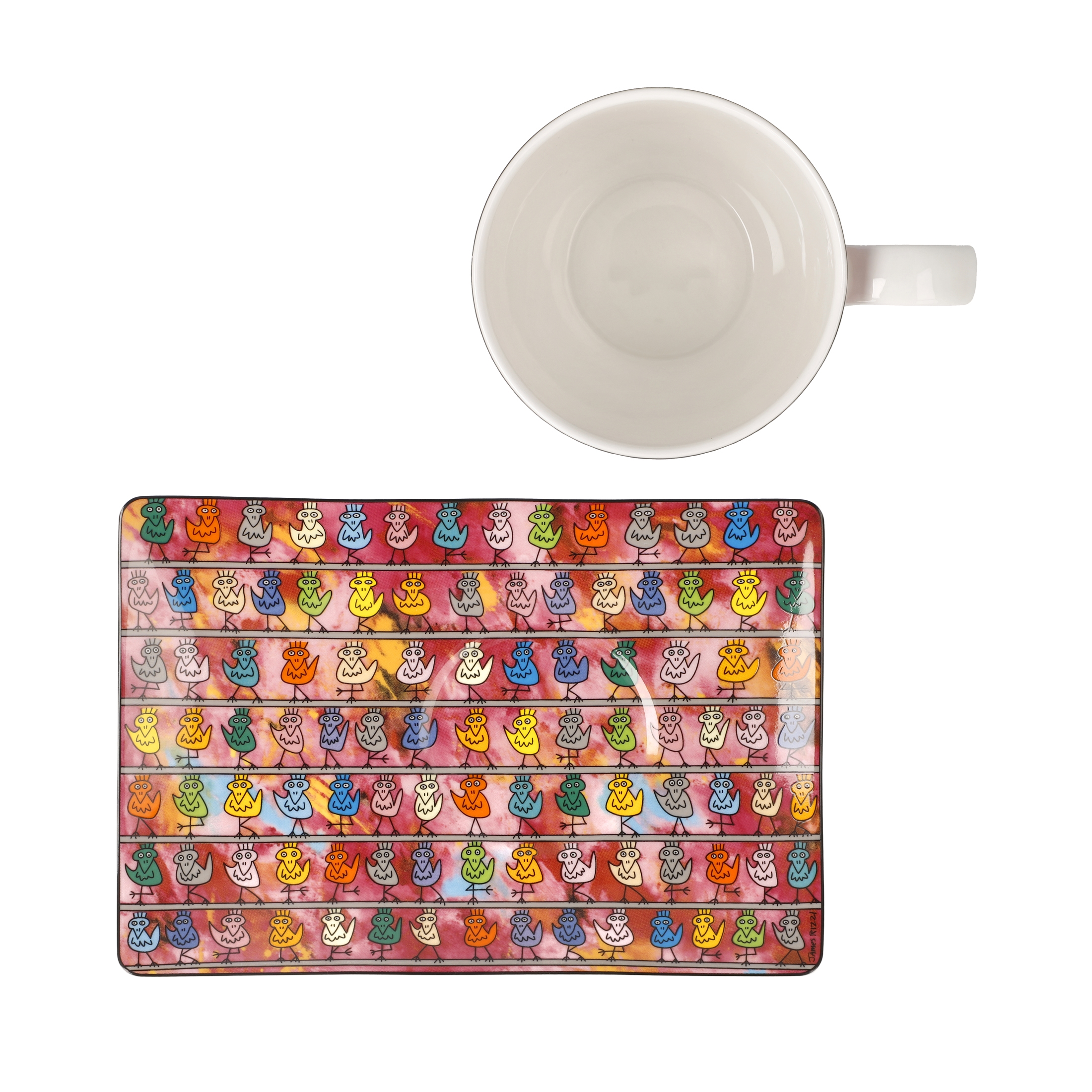 Goebel Pop Art James Rizzi Künstlertasse mit Untertasse We are the Birds – Bild 6