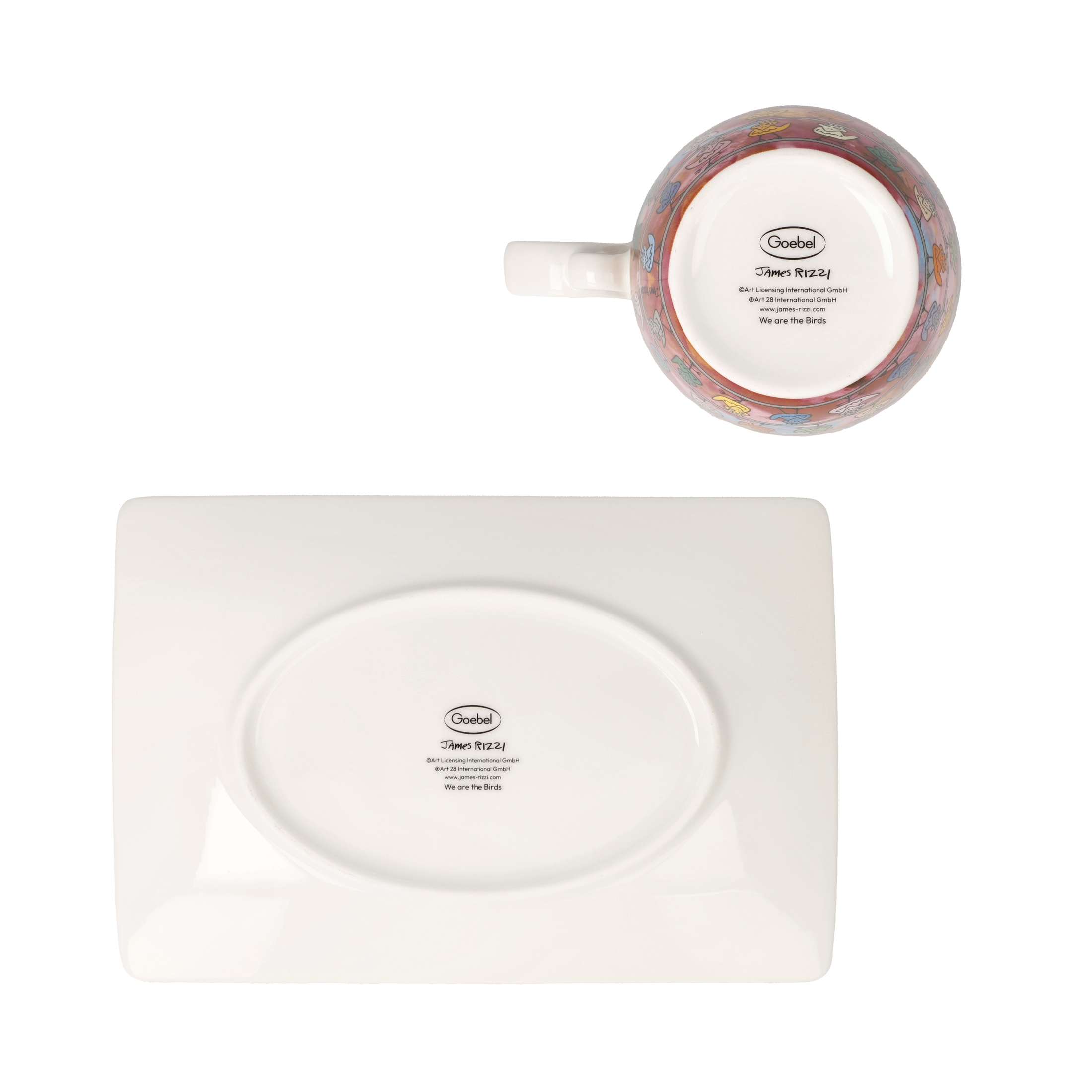 Goebel Pop Art James Rizzi Künstlertasse mit Untertasse We are the Birds – Bild 7