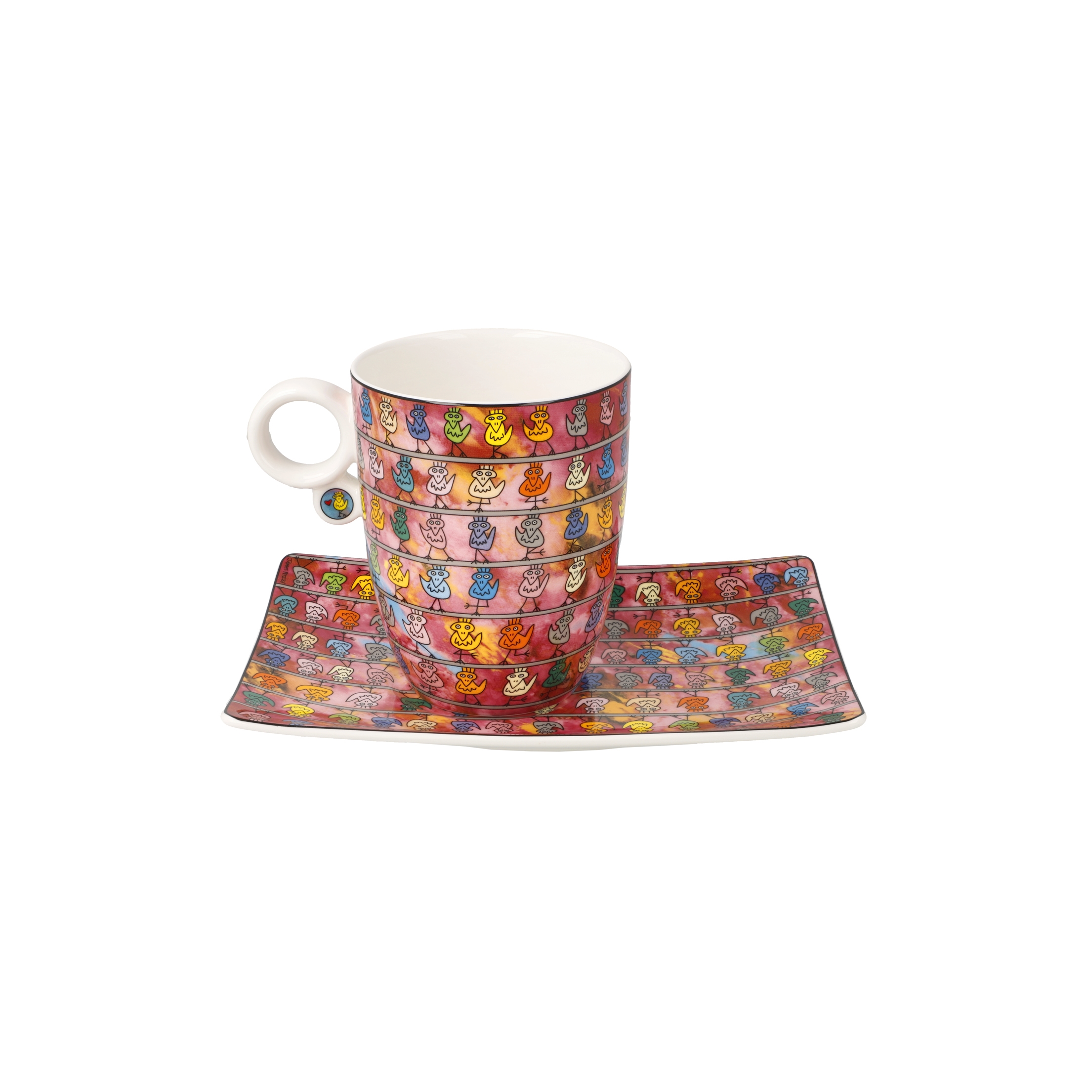 Goebel Pop Art James Rizzi Künstlertasse mit Untertasse We are the Birds – Bild 4