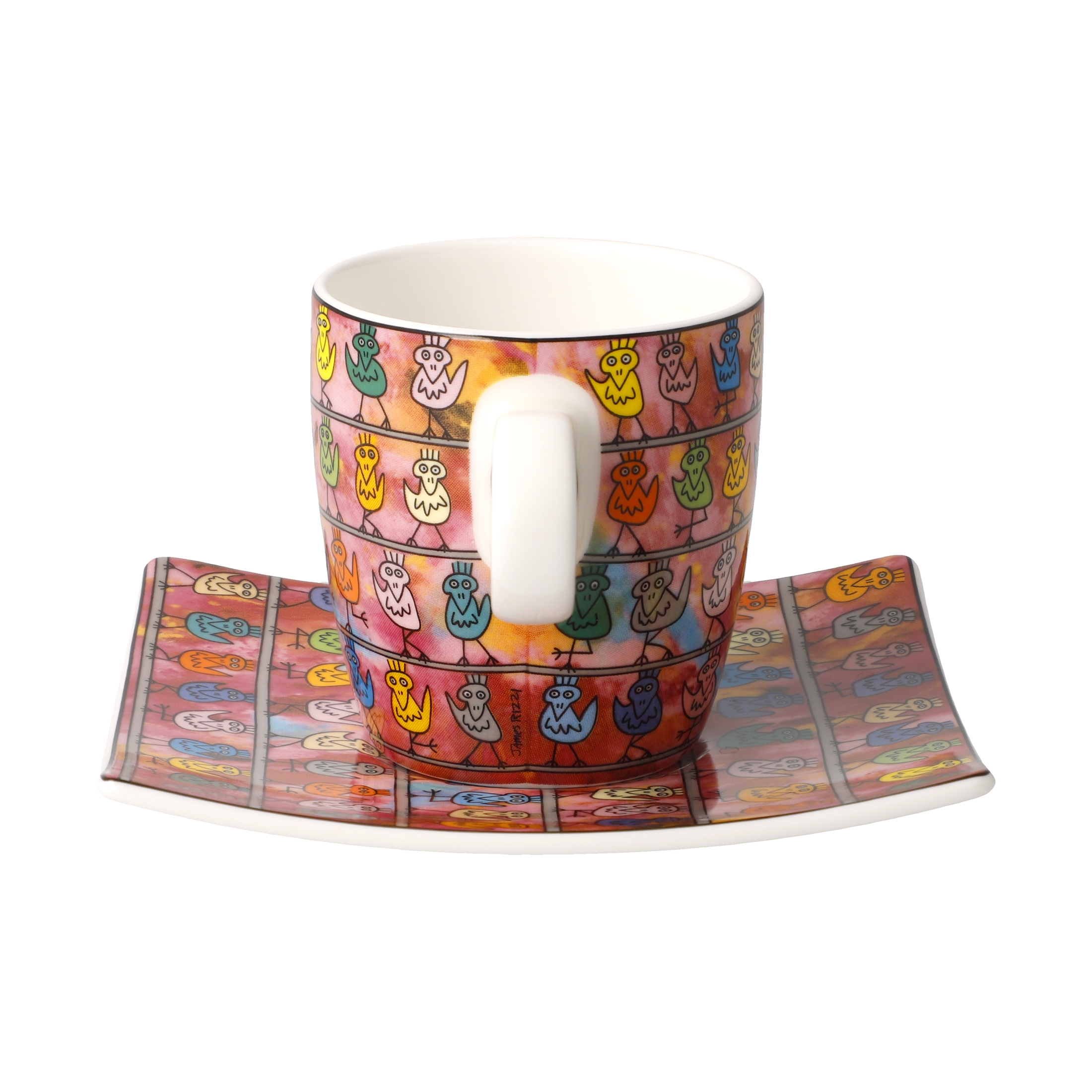 Goebel Pop Art James Rizzi Espressotasse We are the Birds – Bild 3