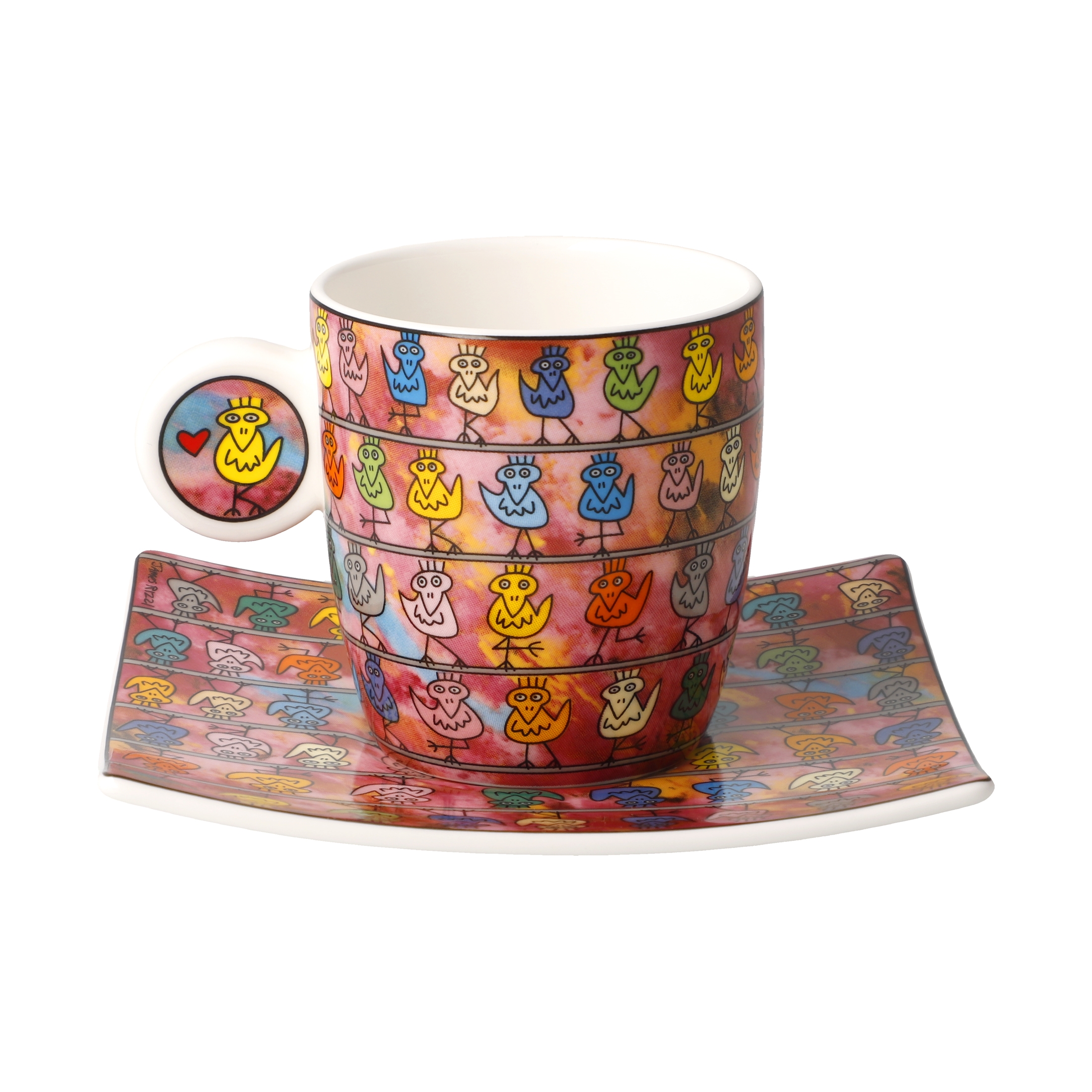 Goebel Pop Art James Rizzi Espressotasse We are the Birds – Bild 4