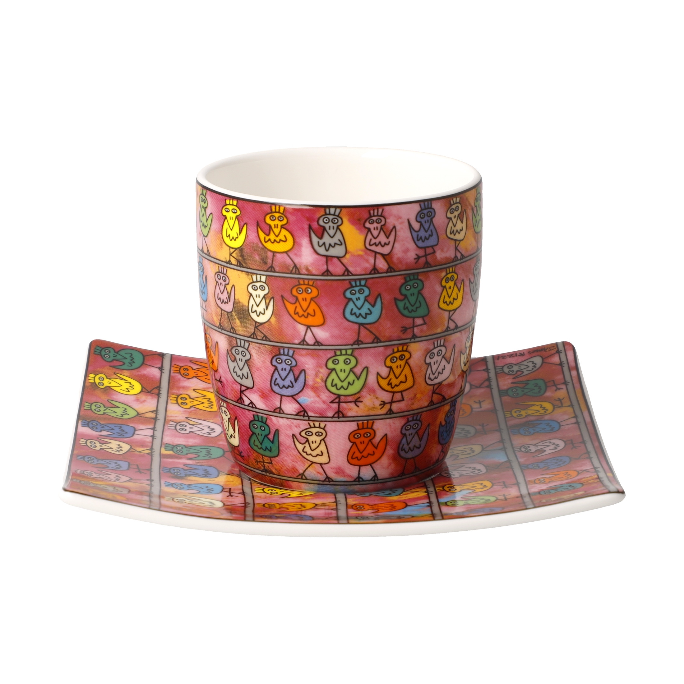 Goebel Pop Art James Rizzi Espressotasse We are the Birds – Bild 5