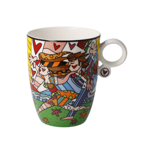 Goebel Pop Art Romero Britto Künstlertasse Falling