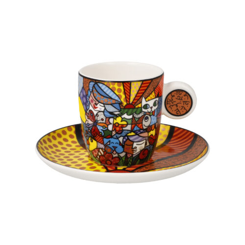 Goebel Pop Art Romero Britto Espressotasse Garden