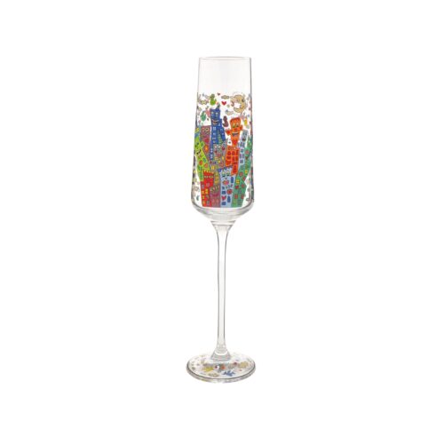 Goebel Pop Art James Rizzi Sektglas My NYC Night 26