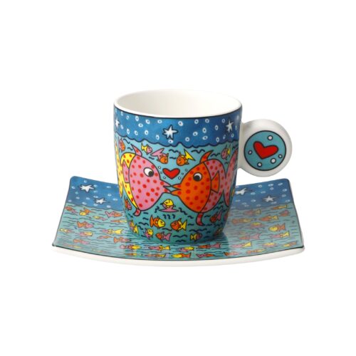 Goebel Pop Art James Rizzi Espressotasse Family of Fish