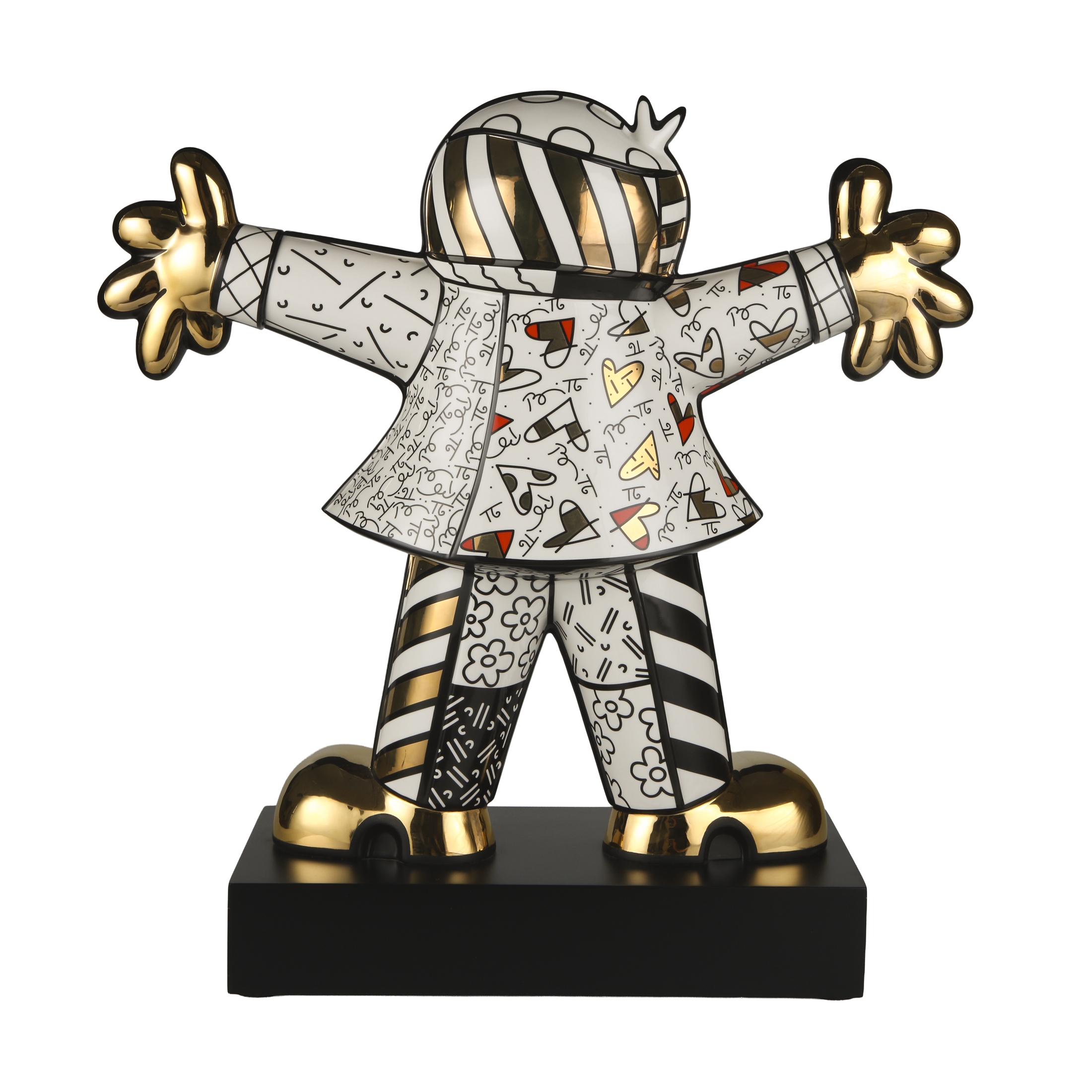 Goebel Pop Art Romero Britto Figur Golden Hug Too – Bild 4