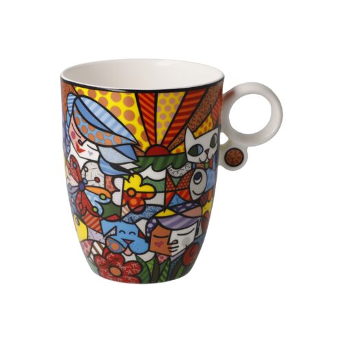 Goebel Pop Art Romero Britto Künstlertasse Garden