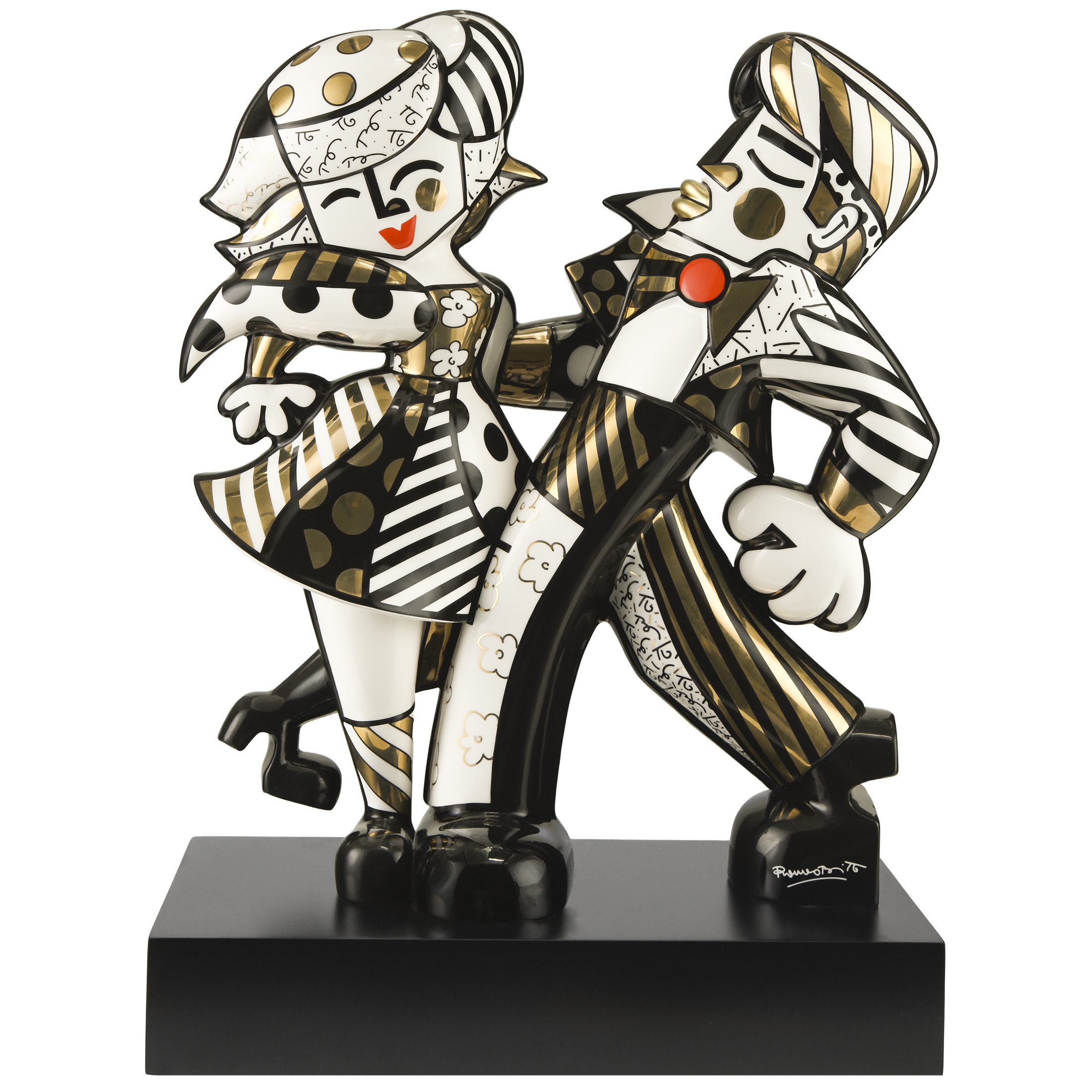 Goebel Pop Art Romero Britto Figur Golden Swing
