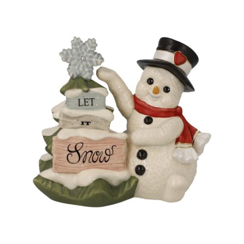 Figur Schneemann Let it Snow