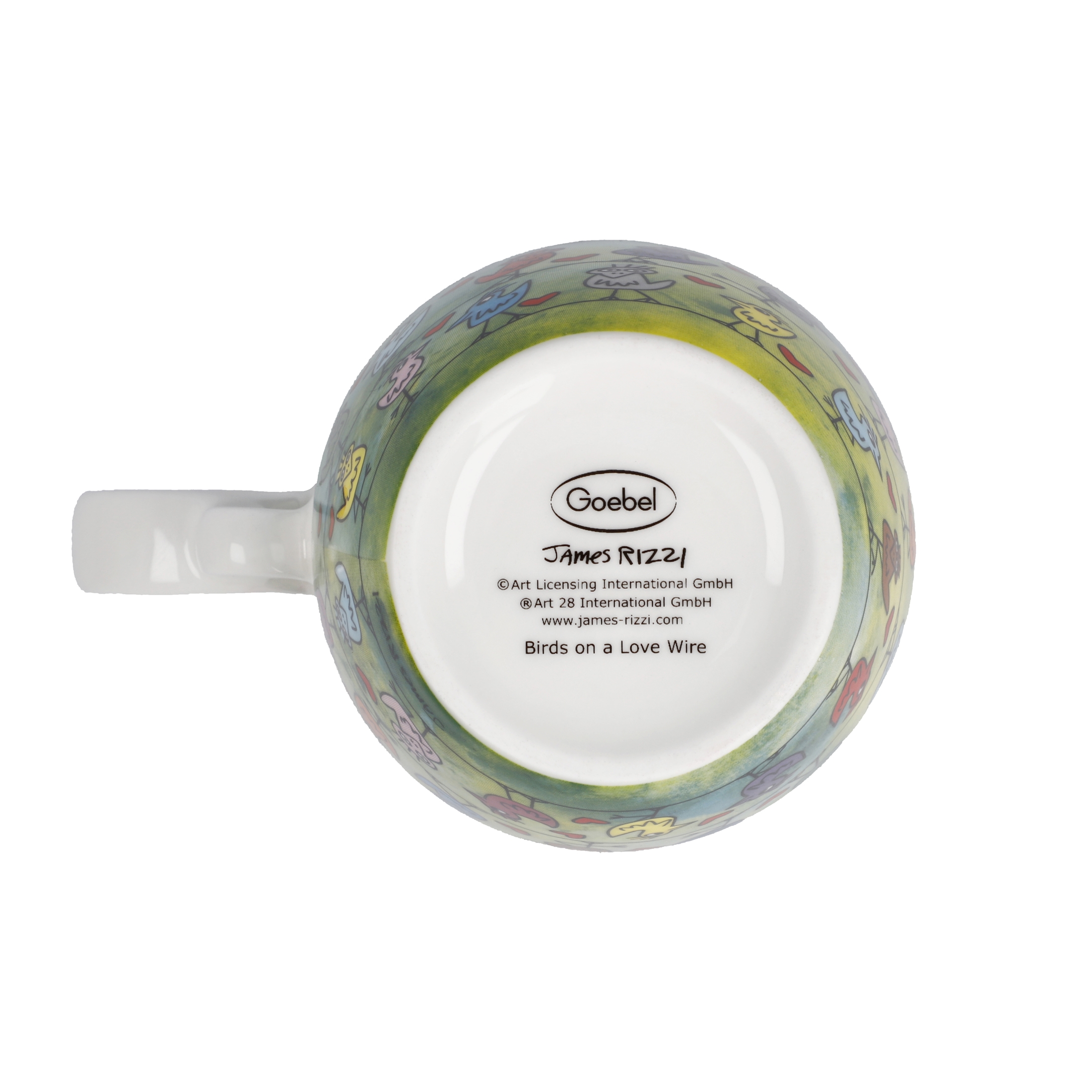 Goebel Pop Art James Rizzi Teetasse mit Deckel und Sieb Birds on a Love Wire – Bild 6