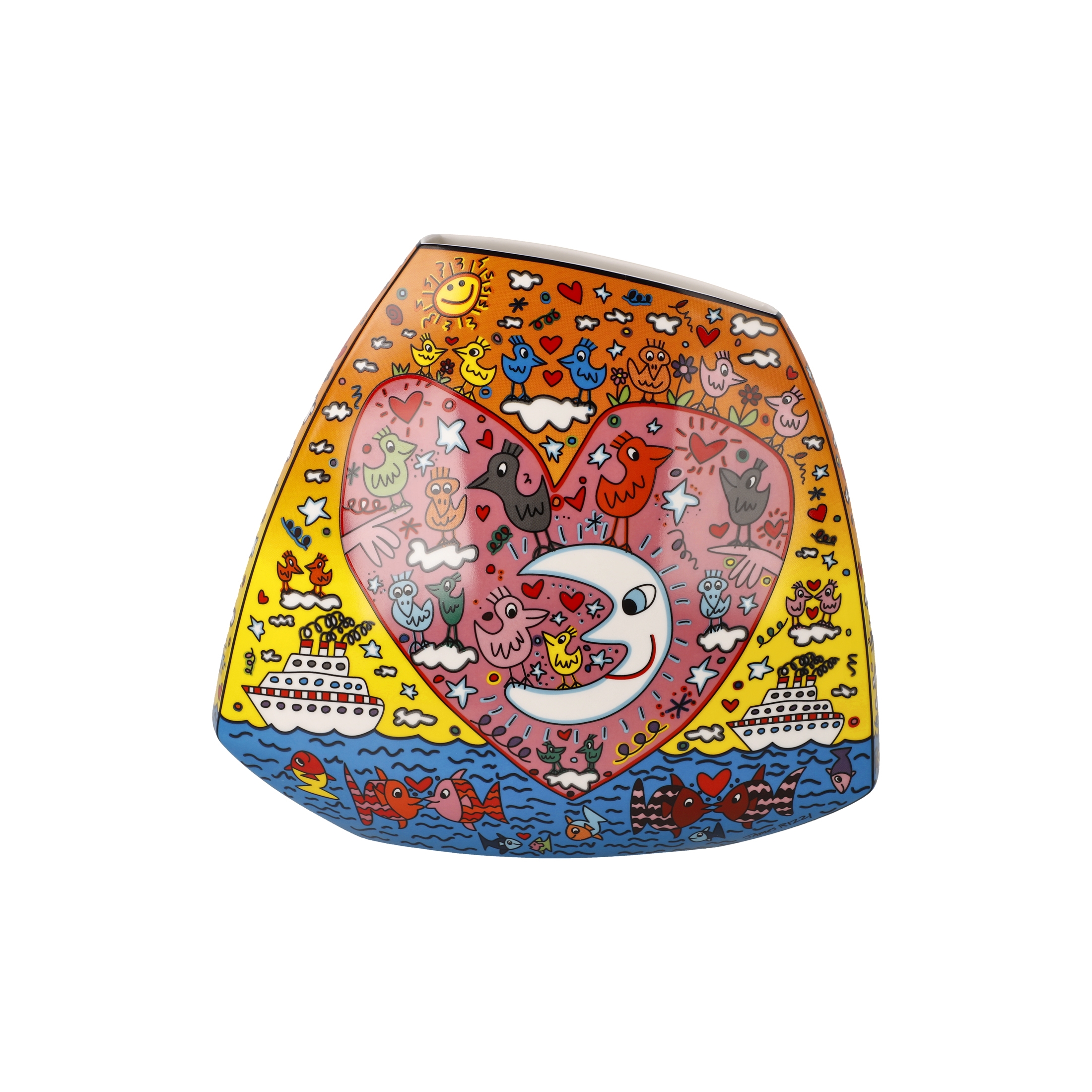 Goebel Pop Art James Rizzi Vase The Romance of the Sea – Bild 3