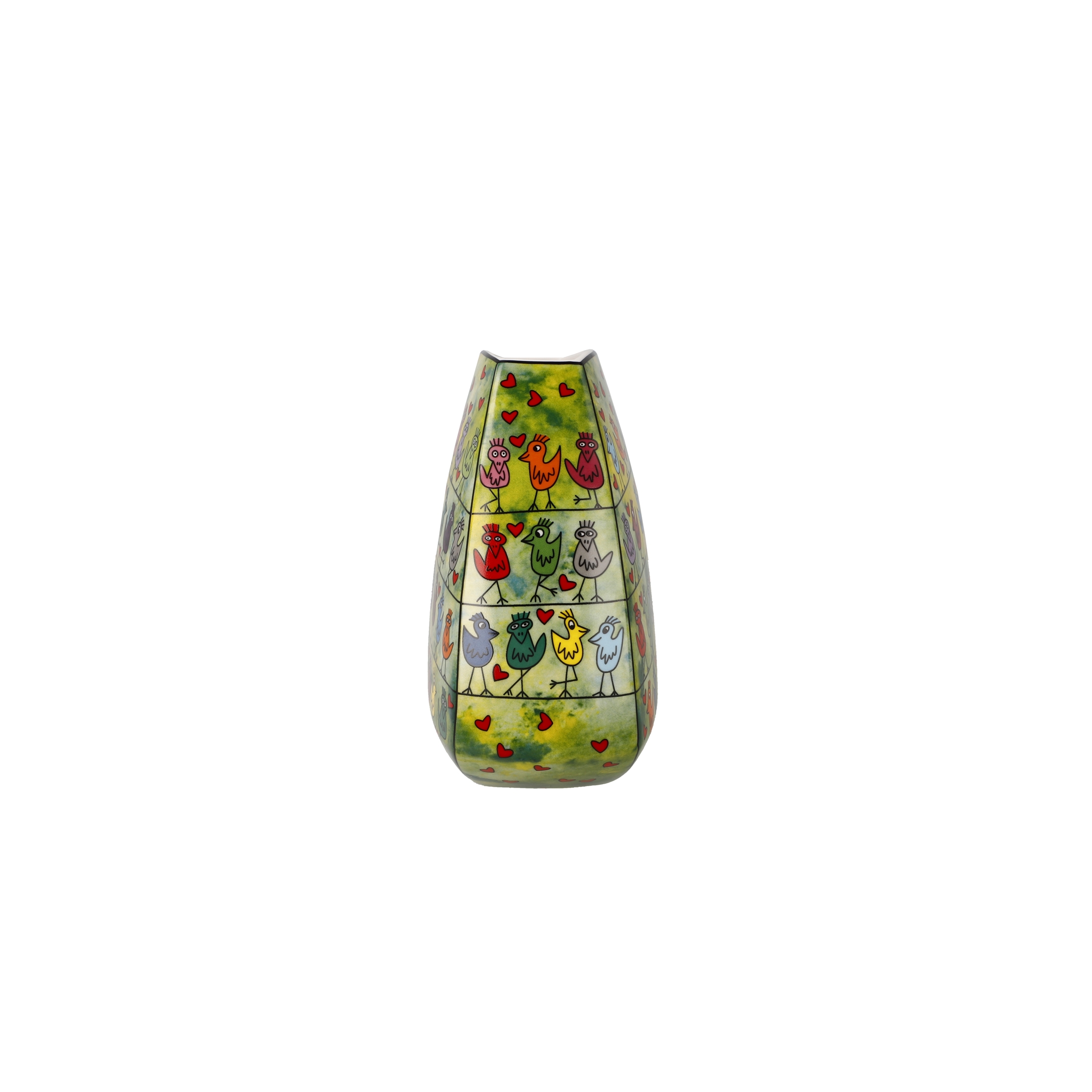 Goebel Pop Art James Rizzi Vase Birds on a Love Wire – Bild 2
